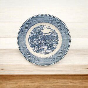 Bread Plate- Currier & Ives by Royal USA - Wheat Harvest